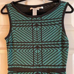 Max Studio Medium Dress - black and green. PERFECT!